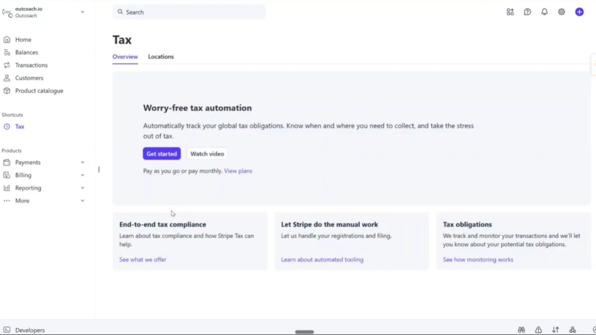 How to add auto tax in Stripe