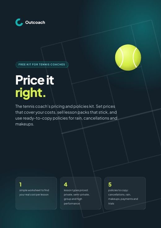 Cover of Price it right: tennis