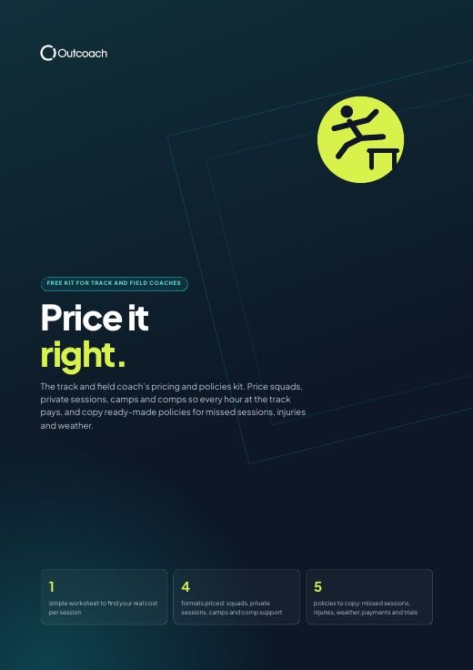 Cover of Price it right: track and field