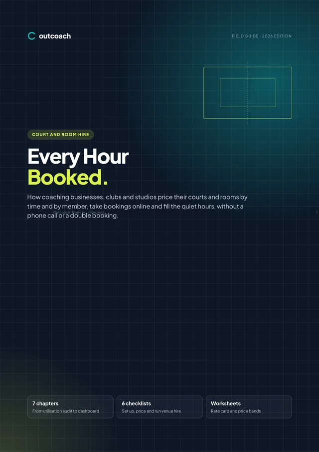Cover of the free Outcoach guide: Every Hour Booked